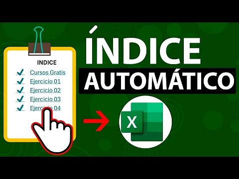 Cómo crear un ÍNDICE automático con enlaces en Excel