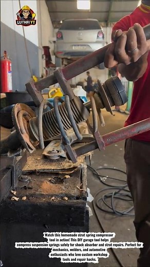 DIY Strut Spring Compressor Tool | Safe Shock Absorber Repair Hack