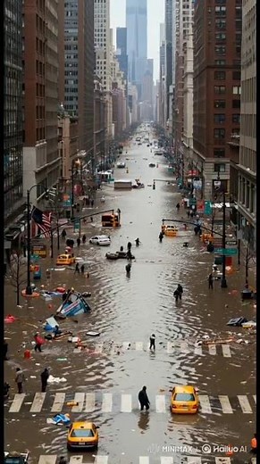 New York Underwater! 🌊 Panic on the Streets of Manhattan”