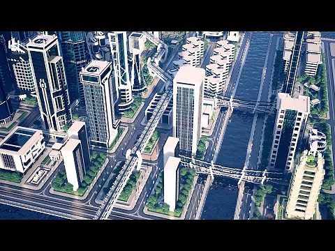Future city in Minecraft: 未来都市-星港城
