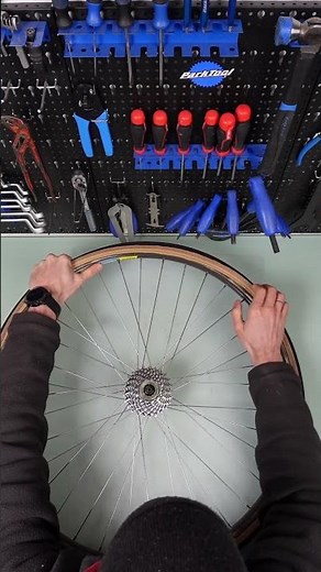 Koga Miyata Part 29 – Installing the rear tire and mounting the rear wheel on the frame.