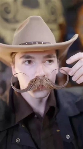 The Man With the World’s Longest Moustache! #shortvideo