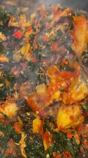 Delicious Efo Shoko Recipe with Plenty of Fish