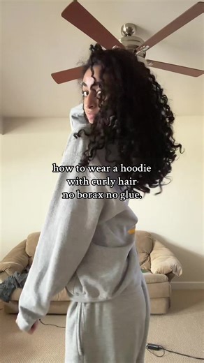 Curly Hair Routine: How to Wear a Hoodie