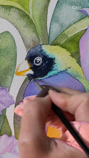 ANNA 🌺 BUCCIARELLI | Full watercolor tutorial in real time is now on my PATREON, along with outlines and step by step photos 💜 | Instagram