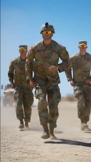 US Soldiers Perform Military Drill Dance in Desert Heat 🇺🇸🔥