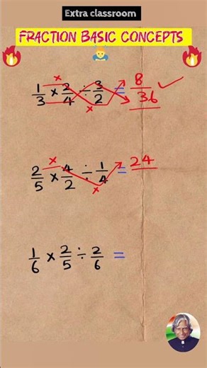 fraction Concept! fraction simplification concept! maths! #maths #mathtricks