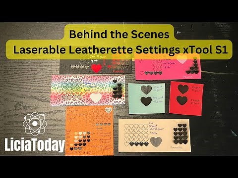 Laserable Leatherette Engrave and Cut Settings Determination xTool S1