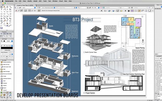 Vectorworks简易工作流教程-从体块推敲到方案文档