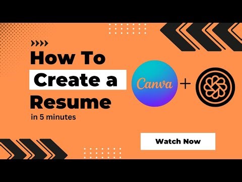 Create a Resume in 5 Minutes Using ChatGPT & Canva | AI Resume Maker Tutorial