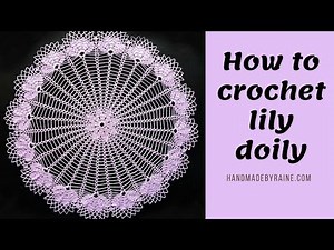 How to crochet lily doily