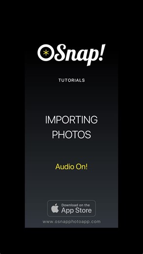 Importing Photos with OSnap! Tutorial