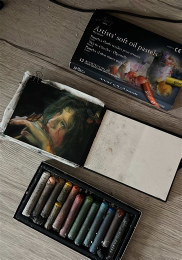 My First Oil Pastel Drawing of 2026