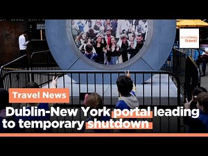 OnlyFans model flashes Dublin-New York portal leading to temporary shutdown