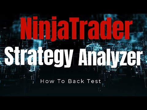 How to use NinjaTrader Strategy Analyzer and get over a years results.