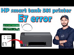 HP 580 printer e7 error || HP smart tank 581 printer E7 error || HP printer E7 error #printerrepair