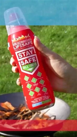 LifeSafe StaySafe All-in-1 Fire Extinguisher | Portable Fire Safety for Home