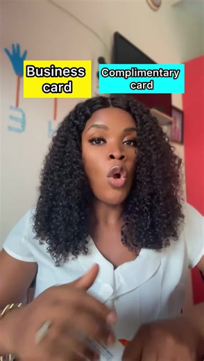 Business card vs complimentary card