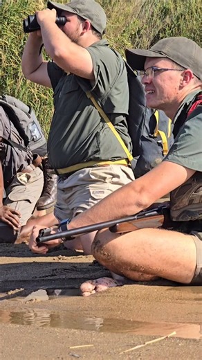 2.7K views · 787 reactions | Hot  day in Zululand walking trails  Cooling down while watching wildlife coming to drink. #bhejanenaturetraining #fgasa #trailsguide #trails #zululand | Bhejane Nature Training | Facebook