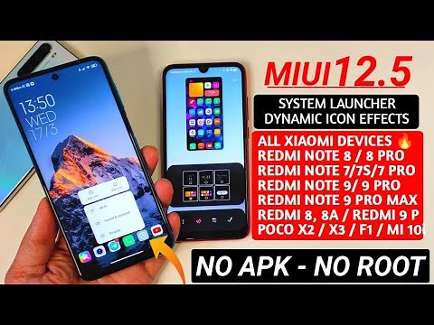 ENABLE MIUI 12.5 SYSTEM LAUNCHER DYNAMIC ICON ANIMATION, LOTS WIDGET CUSTOMIZATIONS, MIUI 12.5 THEME