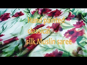 Silk fabric painting step by step tutorial for beginner || Silk fabric painting