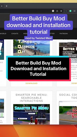 Tutorial for downloading and installing the Better Build Buy mod from Twisted Mexi as requested by @ethereal-fairy-wishes How to download and install better build buy mod. How to use better build buy mod. #sims4 #sims4builds #sims4mods #betterbuildbuy #betterbuildbuymod #twistedmexi #twistedmeximod #modtutorial #simsbuilder #simsbuildideas