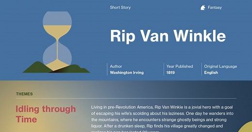 Rip Van Winkle Symbols | Course Hero