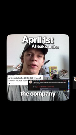 anthropic claude ai source code leaks online on april 1st 2026 #claude #claudecode #claudeai #ai #aiworld —————————————— this is what is currently happening in ai: the leak revealed hidden features — what this means: things are changing and continue to move fast