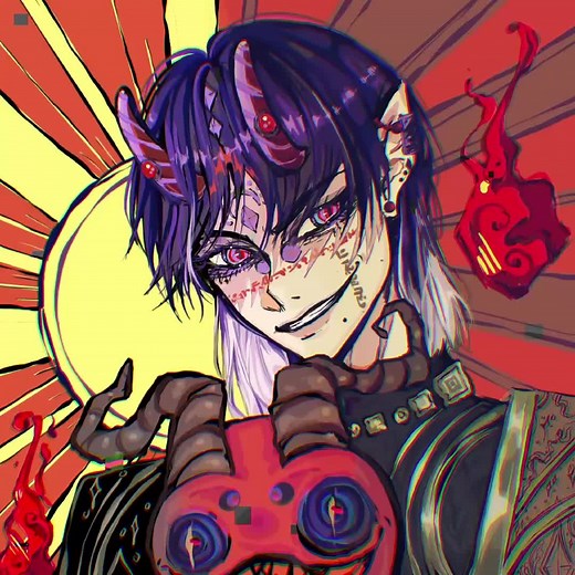 Demon Anime Art Speedpaint Process