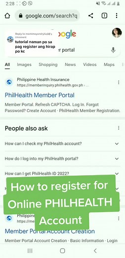 How to Register for an Online PHILHEALTH Account