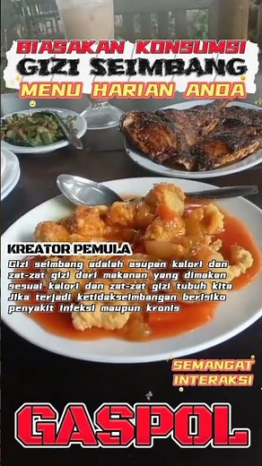 Biasakan Konsumsi Gizi Seimbang Menu Harian Anda