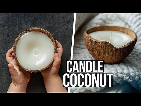 DIY COCONUT Shell CANDLE