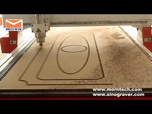 3D wood carving cnc machine Cutting the Wood Door