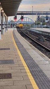 30K views · 1K reactions | A vintage duo. Class 37 locomotives number 37175 and 97302 (formerly 37170) snarling out of Derby station on the way to the Derby Railway Technical Centre sidings. Powered by English Electric 12CSVT engines. | Adrian Watson | Facebook