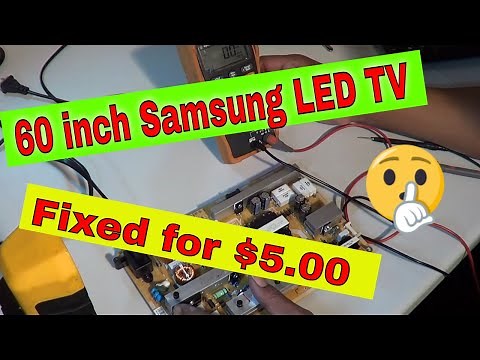Samsung UN60J620DAFXZA deat set, power supply board repair