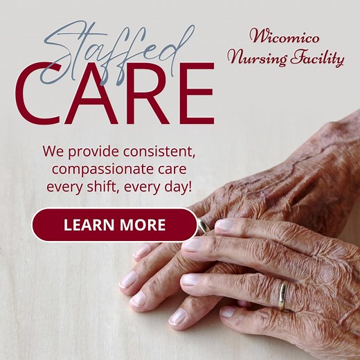 🍁 Quality care starts with quality staff. 🍁 Our fully-staffed facility means residents always have the attention, companionship, and care they deserve. No understaffed shifts, no stress—just consistent, compassionate service 🩺👥 | Wicomico Nursing Home