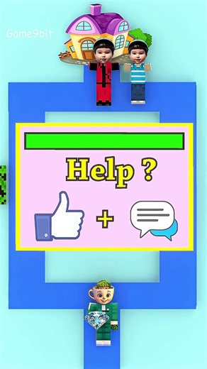 Maze Challenge | Help Ballerina Patapim escape from 2 dolls to return home! #minecraft #shorts