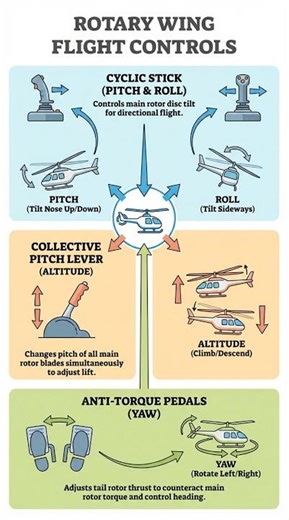 Rotary Wing Flight Controls #Shorts #Aviation #ASTB