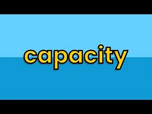 Math Vocabulary: Capacity