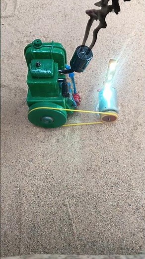 Mini Diesel Engine Generator Science project #generator |how to make mini generator with DC motor