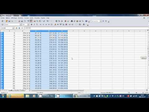Amortissement dans open office
