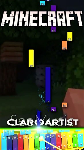 🌸 Música tranquila: “Sweden” (Minecraft) en Xilófono 🎹 #relaxgamer 🎮 #shorts #shortvideo #short