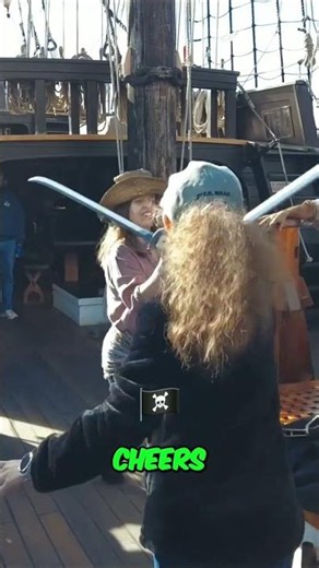 Pirate Sword Fight Showdown: EPIC Ship Deck Duel! #shorts
