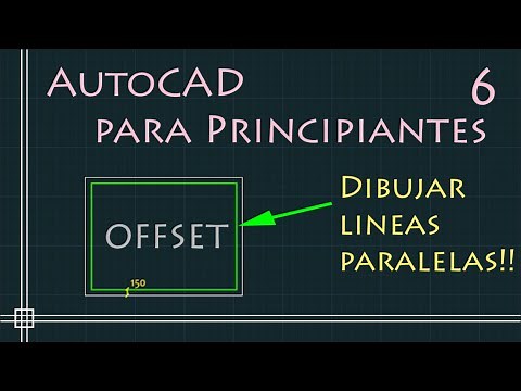 AutoCAD for Beginners - 6.OFFSET Command - (Draw Parallel Lines)
