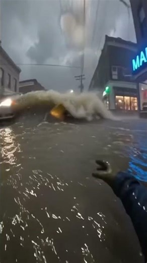 When Rain Turns Dangerous ⚠️ Realistic Urban Flood Simulation #flood #city #urban