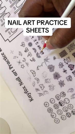 Nail art practice sheets #practicesheets #beginnernailtech #nailtechcheck #nailtechjourney🇿🇦 #beginner #fypシ゚viral
