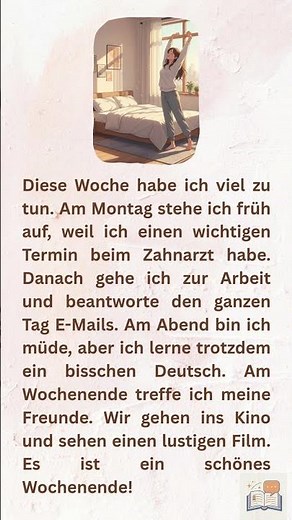 Meine Woche auf Deutsch | German Listening Practice for Beginners #germanforbeginners #learngerman