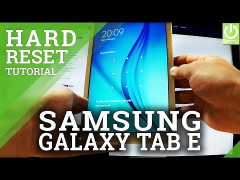 How to Hard Reset SAMSUNG Galaxy Tab E - Restore Tablet by Recovery Mode