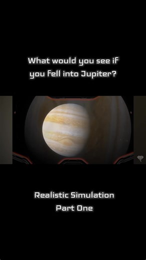 What would you see if you fell into Jupiter? Realistic Simulation - Part One ⚠︎ Not my video! All credits go to Stargaze_youtube ⚠︎ #universe #galaxy #space #jupiter #simulation