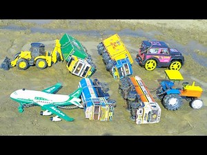 VOLVO Dump Truck Ashok Leyland TATA Tipper Accident Pulling Tractor Thar Roxx JCB Airplane ? CS Toy